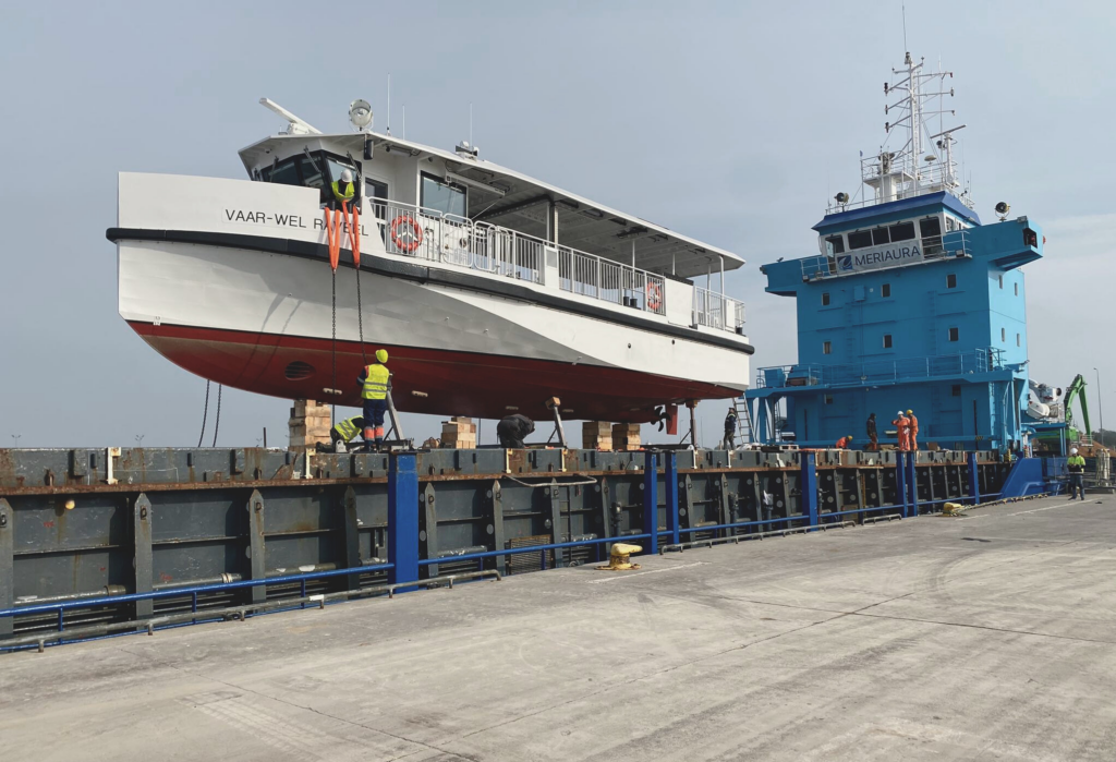 Baltic Workboats full-electrical ferry transport from Estonia to Belgium